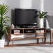 Baxton Studio Leane Modern and Contemporary Natural Brown Finished and Multi-Colored Wood 3-Drawer TV Stand - ASP-1-Natural/White/Grey