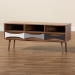 Baxton Studio Leane Modern and Contemporary Natural Brown Finished and Multi-Colored Wood 3-Drawer TV Stand - ASP-1-Natural/White/Grey