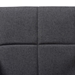 Baxton Studio Theresa Mid-Century Modern Dark Grey Fabric Upholstered and Walnut Brown Finished Wood 5-Piece Dining Set - BBT5390-Dark Grey/Walnut-5PC Dining Set