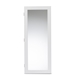 Baxton Studio Pontus Modern and Contemporary White Finished Wood Wall-Mountable Jewelry Armoire with Mirror - JC406-WH-White