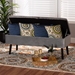 Baxton Studio Caine Modern and Contemporary Grey Velvet Fabric Upholstered and Dark Brown Finished Wood Storage Bench - FZD020108-Grey Velvet-Bench