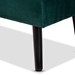 Baxton Studio Caine Modern and Contemporary Green Velvet Fabric Upholstered and Dark Brown Finished Wood Storage Bench - FZD020108-Green Velvet-Bench