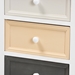 Baxton Studio Adonis Mid-Century Modern Transitional Multi-Colored Wood 3-Drawer Storage Unit with Basket - 1804-3DW/1 Basket