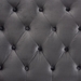 Baxton Studio Clovis Modern and Contemporary Grey Velvet Fabric Upholstered King Size Headboard - Clovis-Grey Velvet-HB-King