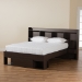 Baxton Studio Dexton Modern and Contemporary Dark Brown Finished Wood Queen Size Platform Storage Bed - SEBED13031026-Modi Wenge-Queen