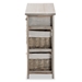 Baxton Studio Vella Modern and Contemporary Grey Finished Wood 2-Drawer Storage Unit With Baskets - FZC200360-Light Grey-Cabinet