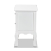 Baxton Studio Caelan Classic and Traditional White Finished Wood 2-Drawer End Table - FZC020117-White-ET
