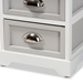 Baxton Studio Cachet Modern and Contemporary Two-Tone Grey and White Finished Wood 2-Drawer End Table - FM18216-ET