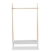 Baxton Studio Raylyn Modern and Contemporary Two-Tone White and Oak brown Finished Wood Freestanding Coat Hanger - FMA-0298-Coat Hanger