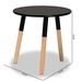 Baxton Studio Obert Mid-Century Modern Two-Tone Black and Oak Brown Finished Wood Coffee Table - FMA-0320-Black/Tan Legs-CT