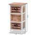 Baxton Studio Palta Modern and Contemporary Two-Tone White and Oak Brown Finished Wood 3-Drawer Storage Unit - 7691-White/Oak 3DW