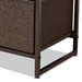 Baxton Studio Volkan Modern Multi-Colored Fabric Upholstered and Black Metak 5-Drawer Storage Cabinet - 5L-608-5DW-Cabinet