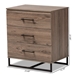 Baxton Studio Daxton Modern and Contemporary Rustic Oak Finished Wood 3-Drawer Storage Chest - DC 5860-00-Rustic Oak-3DW-Chest