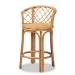 Baxton Studio Orchard Modern Bohemian Natural Brown Rattan Counter Stool