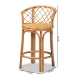 bali & pari Orchard Modern Bohemian Natural Brown Rattan Counter Stool - Orchard-Rattan-CS