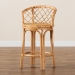 bali & pari Orchard Modern Bohemian Natural Brown Rattan Counter Stool - Orchard-Rattan-CS