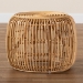 bali & pari Maverick Modern Bohemian Natural Brown Rattan End table - Maverick-Rattan-ET