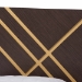 Baxton Studio Arcelia Contemporary Glam and Luxe Two-Tone Dark Brown and Gold Finished Wood Queen Size Platform Bed - SEBED13032026-Modi Wenge/Gold-Queen