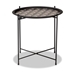 Baxton Studio Ivana Modern and Contemporary Black Finished Metal Plant Stand - H01-102573 Metal Plant Stand