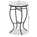 Baxton Studio Gaenor Modern and Contemporary Black Metal and Multi-Colored Ceramic Tile Plant Stand - H01-104289 Plant Stand