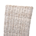 bali & pari Trianna Rustic Transitional Whitewashed Rattan and Natural Brown Finished Wood Dining Chair - Florence Highback-White Washed-DC