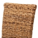 bali & pari Trianna Rustic Transitional Natural Seagrass and Brown Finished Wood Dining Chair - Florence Highback-Natural-DC