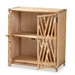 Baxton Studio Shena Modern Bohemian Natural Brown Rattan 2-Door Storage Cabinet - WS003-Rattan-Cabinet