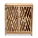 Baxton Studio Shena Modern Bohemian Natural Brown Rattan 2-Door Storage Cabinet - WS003-Rattan-Cabinet