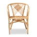 bali & pari Kagama Modern Bohemian Natural Brown Rattan Dining Chair - Kagama-Rattan-DC