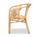 bali & pari Kagama Modern Bohemian Natural Brown Rattan Dining Chair - Kagama-Rattan-DC