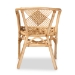 bali & pari Kagama Modern Bohemian Natural Brown Rattan Dining Chair - Kagama-Rattan-DC