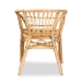 bali & pari Kaka Modern Bohemian Natural Brown Rattan Dining Chair - Kaka-Rattan-DC