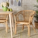 bali & pari Kaka Modern Bohemian Natural Brown Rattan Dining Chair - Kaka-Rattan-DC