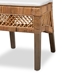 bali & pari Argos Modern Bohemian  Natural Brown Rattan 2-Piece Dining Chair Set - Argos-Rattan-DC