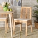 bali & pari Suci Modern Bohemian Natural Brown Rattan 2-Piece Dining Chair Set - Suci-Rattan-DC
