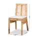 bali & pari Suci Modern Bohemian Natural Brown Rattan 2-Piece Dining Chair Set - Suci-Rattan-DC