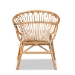 bali & pari Benicia Modern Bohemian Natural Brown Rattan Dining Chair - DC818-Rattan-DC