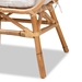 bali & pari Benicia Modern Bohemian Natural Brown Rattan Dining Chair - DC818-Rattan-DC