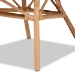 bali & pari Adrina Modern Bohemian Natural Brown Rattan Dining Chair - DC810-Rattan-DC