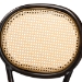 Baxton Studio Thalia Mid-Century Modern Dark Brown Finished Metal and Synthetic Rattan 2-Piece Outdoor Dining Chair Set - WA-33001-Natural/Dark Brown-DC