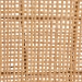 bali & pari Moscow Modern Bohemian Natural Brown Rattan and Walnut Brown Mahogany Wood 2-Piece Dining Chair Set - Moscow-Teak-DC