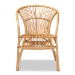 bali & pari Murai Modern Bohemian Natural Brown Rattan Dining Chair - Murai-Rattan-DC