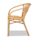 bali & pari Murai Modern Bohemian Natural Brown Rattan Dining Chair - Murai-Rattan-DC