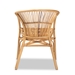 Baxton Studio Murai Modern Bohemian Natural Brown Rattan Dining Chair - Murai-Rattan-DC
