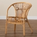 bali & pari Murai Modern Bohemian Natural Brown Rattan Dining Chair - Murai-Rattan-DC