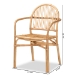 bali & pari Tugera Modern Bohemian Natural Brown Rattan Dining Chair - Tugera-Rattan-DC