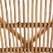 bali & pari Tugera Modern Bohemian Natural Brown Rattan Dining Chair - Tugera-Rattan-DC