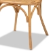 bali & pari Wina Modern Bohemian Natural Brown Rattan 2-Piece Dining Chair Set - Wina-Rattan-DC