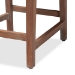 bali & pari Heyna Mid-Century Transitional Grey Woven Rope Mahogany Counter Stool - Heyna-Grey/Natural-CS