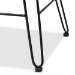 bali & pari Garan Modern Bohemian Natural Brown Rattan and Black Metal Counter Stool - Leaf-Rattan-CS